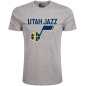 T-Shirt NBA Utah Jazz New Era Team logo Gris