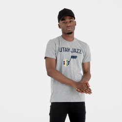 T-Shirt NBA Utah Jazz New Era Team logo Gris