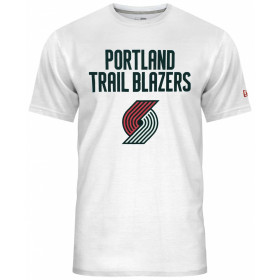 T-shirt NBA Portland Trail blazers New Era Team logo Blanco