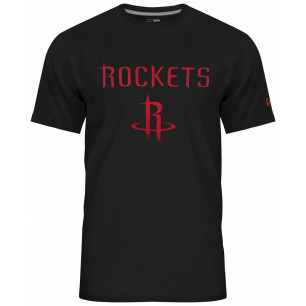Men's New Era Team logo T-shirt NBA Houston Rockets Black
