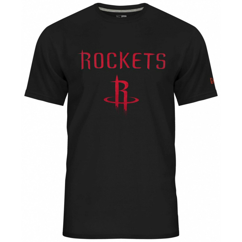 Men's New Era Team logo T-shirt NBA Houston Rockets Black