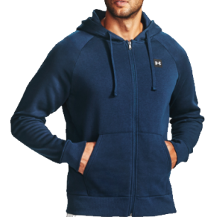 Sudadera Zip Under armour Rival Hoodie Azul
