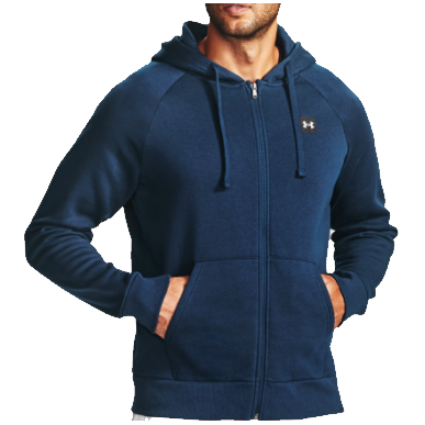 Men's Under armour Rival Fleece Full zip Hoodie navy