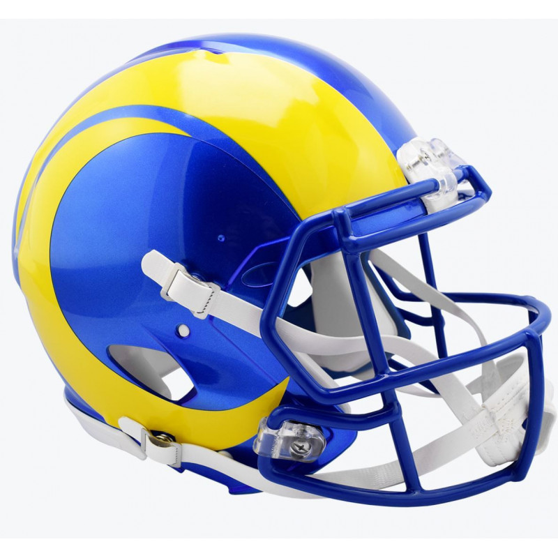 Casque de Football Americain NFL Los Angeles Rams Riddell Replica Bleu