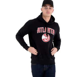 Men's New Era team logo PO Hoody NBA Atlanta Hawks Black