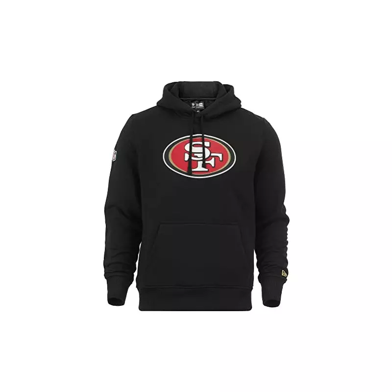 Sweat à Capuche NFL San Francisco 49ers New Era Team logo Noir