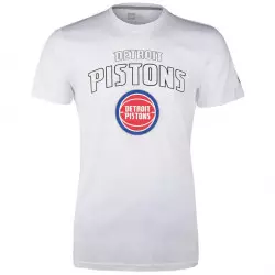 T-shirt NBA Detroit Pistons New Era Team Logo Blanco para hombre