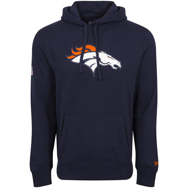 Sweat à capuche NFL Denver Broncos New Era Team logo Bleu marine
