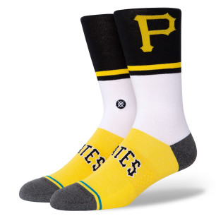 Stance Color MLB Sock Pittsburgh Pirates White
