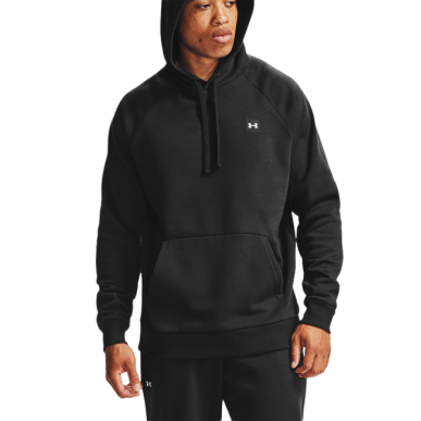 Sweat à capuche Under armour Rival Fleece Noir Pour Homme