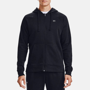 Sweat à capuche Zippé Under armour Rival Fleece Noir