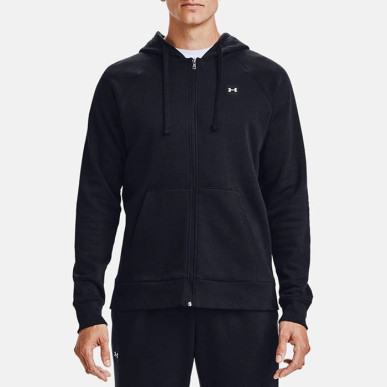 Sweat à capuche Zippé Under armour Rival Fleece Noir