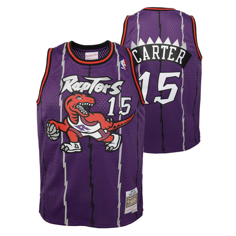 Camiseta NBA Vince Carter Toronto Raptors 1998 Mitchell & Ness Hardwood Classic Purpura para niños