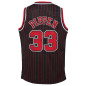Maillot NBA Scottie Pippen Chicago Bulls 1995 Mitchell & Ness Hardwood Classic rayé Noir Pour enfant Maillot NBA Scottie Pippen Chicago Bulls 1995 Mitchell & Ness Hardwood Classic rayé Noir Pour enfant