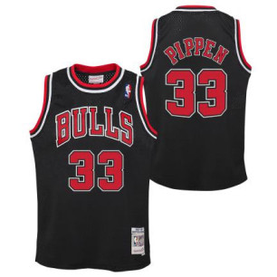 Kid's Mitchell & Ness Hardwood Classic NBA Jersey Scottie Pippen Chicago Bulls 1997 Black