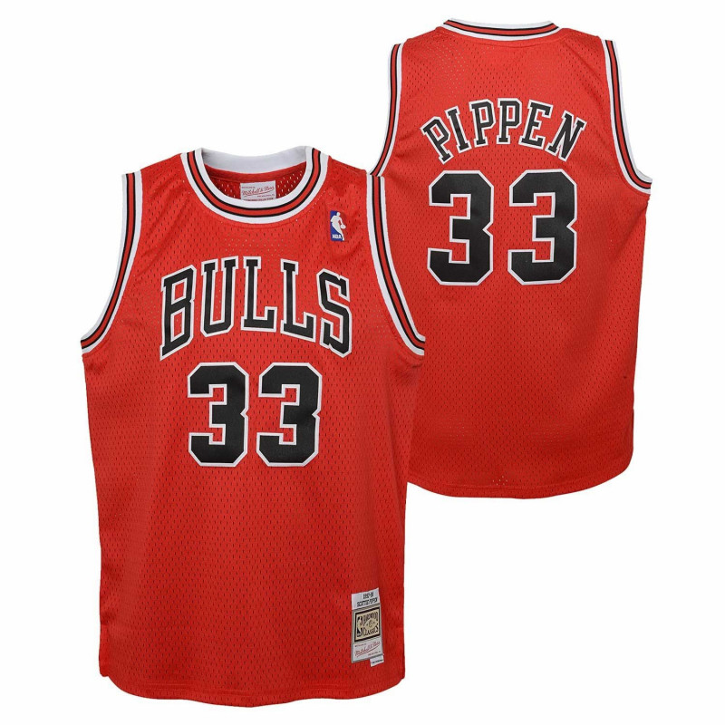 Camiseta NBA Scottie Pippen Chicago Bulls 1997 Ness Hardwood Classic Rojo