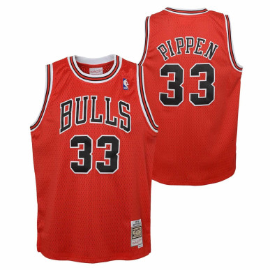 Kid's Mitchell & Ness Hardwood Classic NBA Jersey Scottie Pippen Chicago Bulls 1997 Rojo
