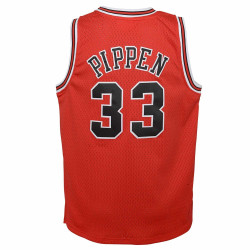Camiseta NBA Pippen Chicago Bulls Mitchell & Ness Hardwood Rojo para niños
