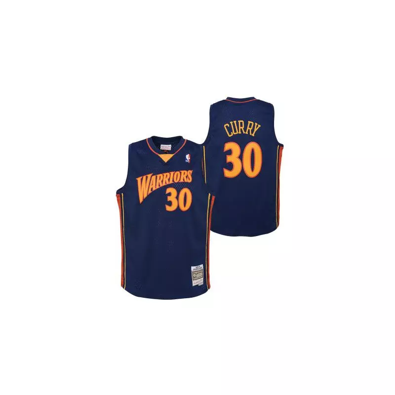 Camiseta NBA Stephen Curry Golden State Warriors 2009 Mitchell & ness Hardwood Classic Azul para nino