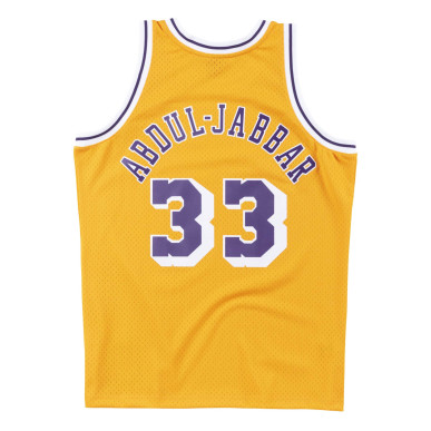 Mitchell & ness Hardwood Classics NBA Jersey Kareem Abdul-Jabbar Los Angeles Lakers 1984-83 Gold