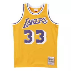 Maillot NBA Kareem Abdul-Jabbar Los Angeles Lakers 1984-85 Mitchell & ness Hardwood Classics Jaune