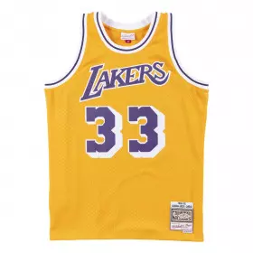 Camiseta NBA Kareem Abdul-Jabbar Los Angeles Lakers 1984-85 Mitchell & ness Hardwood Classics Amarillo