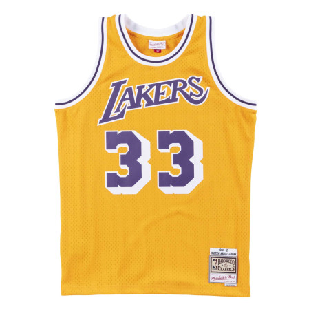 Mitchell & ness Hardwood Classics NBA Jersey Kareem Abdul-Jabbar Los Angeles Lakers 1984-83 Gold