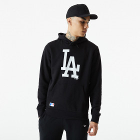 Sweat à capuche MLB Los Angeles Dodgers New Era Infill Logo Noir