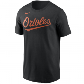 T-shirt MLB Baltimore Orioles Nike Wordmark negro para hombre