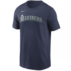 T-shirt MLB Seattle Mariners Nike Wordmark Azul para hombre