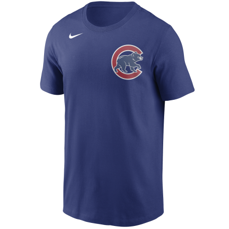 T-Shirt MLB Chicago Cubs Nike Wordmark bleu pour Homme