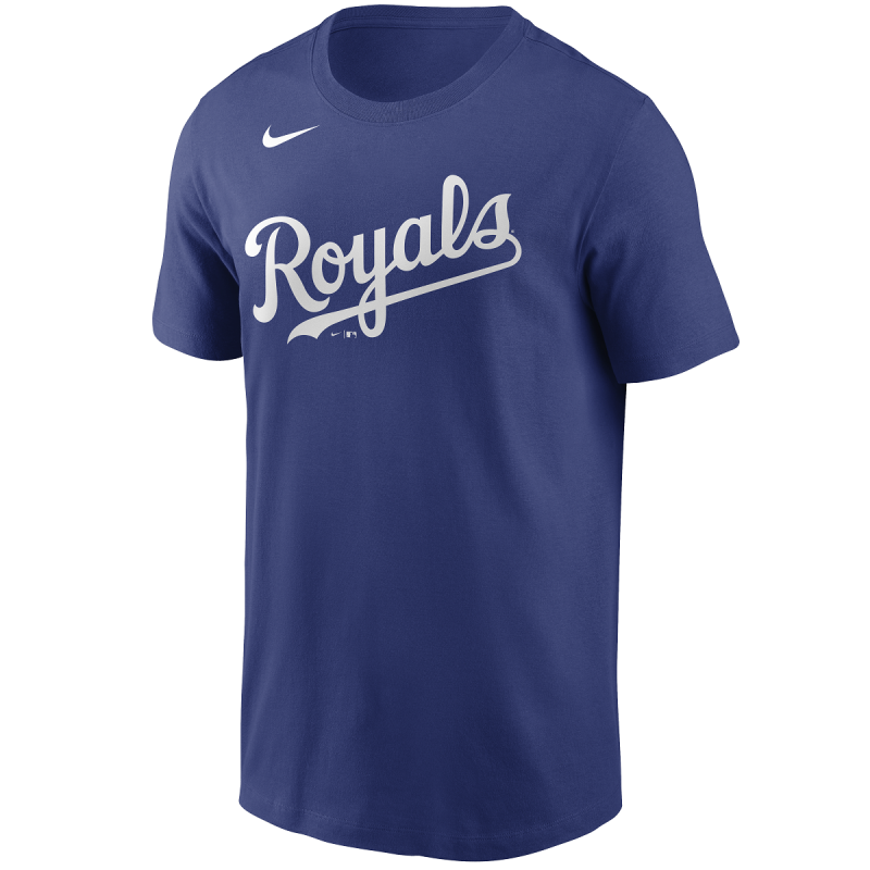 T-shirt MLB Kansas City Royals Nike Wordmark Azul para hombre