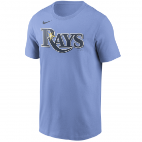 T-shirt MLB Tampa Bay Rays Nike Wordmark Azul para hombre