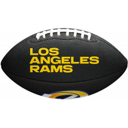 Mini ballon de Football Américain Wilson Soft touch NFL team logo Los Angeles Rams Noir