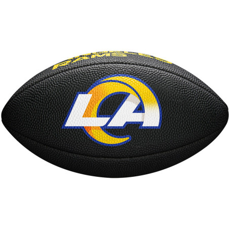 Mini ballon de Football Américain Wilson Soft touch NFL team logo Los Angeles Rams Noir