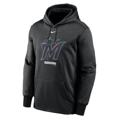 Sudadera MLB Miami Marlins Nike Logo Therma Performance Negro