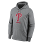 Men's Nike Logo Therma Performance Pullover Hoodie MLB Philadephia Phillies Grey