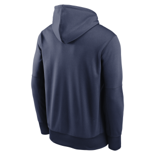 Men's Nike Logo Therma Performance Pullover Hoodie MLB Atlanta Braves Navy