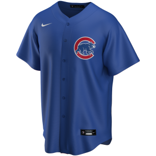 Men's Nike Replica Alternate MLB jersey Chicago Cubs Blue