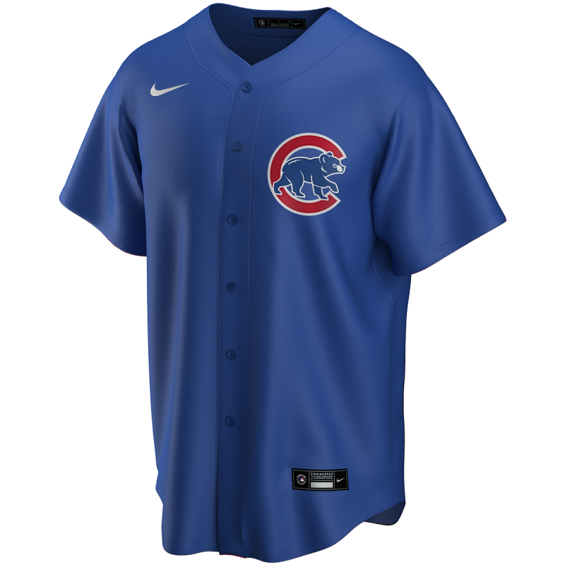 Maillot de Baseball MLB Chicago Cubs Nike Replica Alternate Bleu