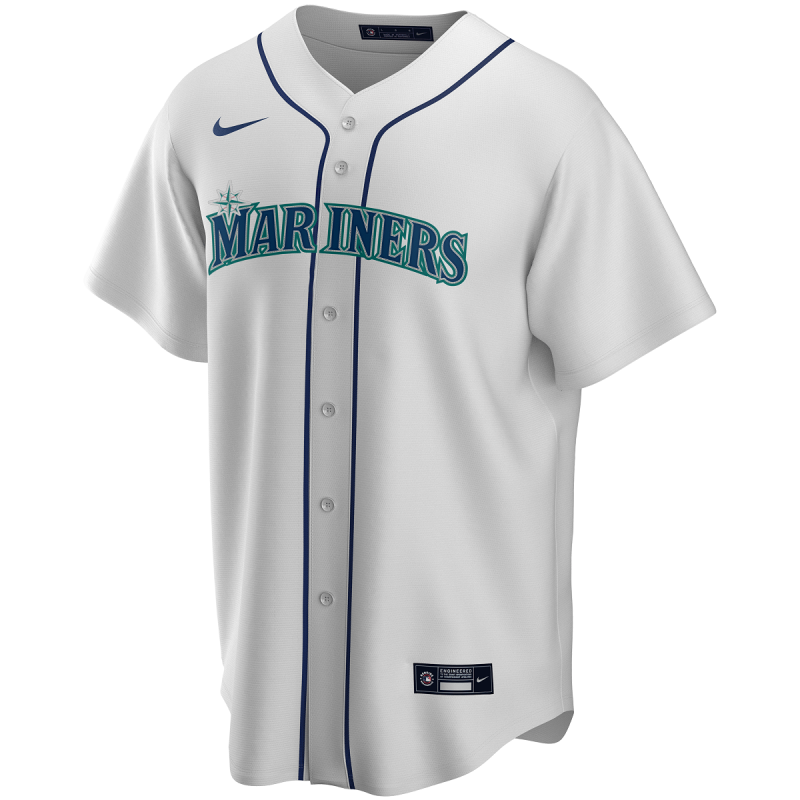 Camiseta de beisbol MLB Seattle Mariners Nike Replica Home Blanco para Hombre