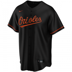 Camiseta de beisbol MLB Baltimore Orioles Nike Replica Alternate Negro para Hombre