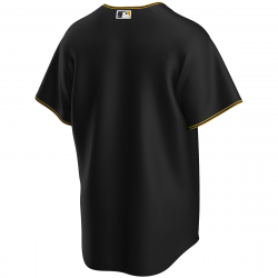 Camiseta de beisbol MLB Pittsburgh Pirates Nike Replica Alternate Negro para Hombre