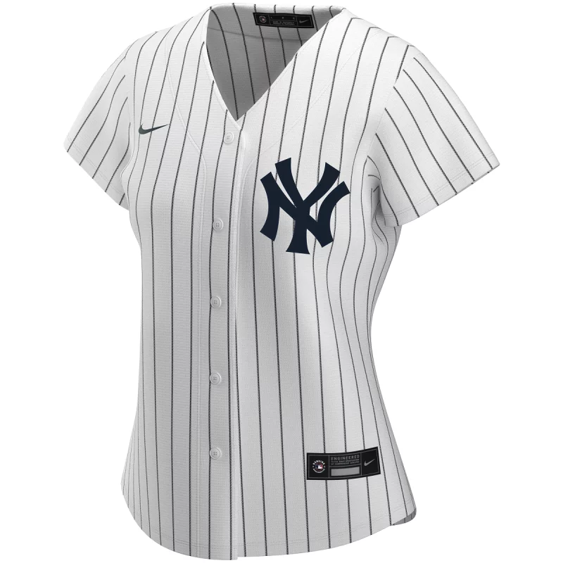 Camiseta de beisbol MLB New-York Yankees Nike Replica Home Blanco para Mujer