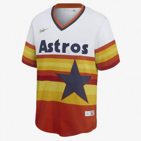 Camiseta de beisbol MLB Houston Astros Nike Official Cooperstown Edition  Blanco para Hombre