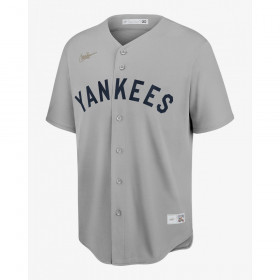 Camiseta de beisbol MLB New York Yankees Nike Official Cooperstown Edition Gris para Hombre