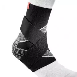 Mcdavid Ankle Sleeve 4 Way Elastic With Figure 8 Straps blac