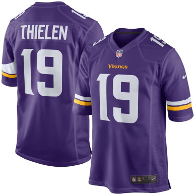 Nike NFL Game Team colour jersey Adam Thielen Minnesota Vikings Purple