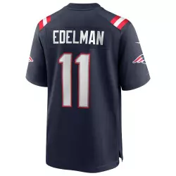 Maillot NFL Julian Edelman New England Patriots Nike Game Team colour bleu marine