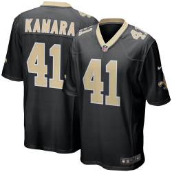 Maillot NFL Alvin Kamara New Orleans Saints Nike Game Team colour Noir